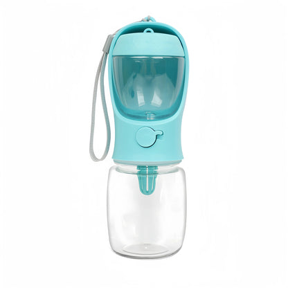 Portable water bottle for dogs and cats