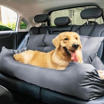 Siège auto pour chien CarrierTravelDog™ bleu – assise confortable et fixation rapide
