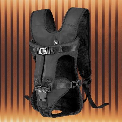 Sac à dos pour chien noir – sécurisé PetCarrier™