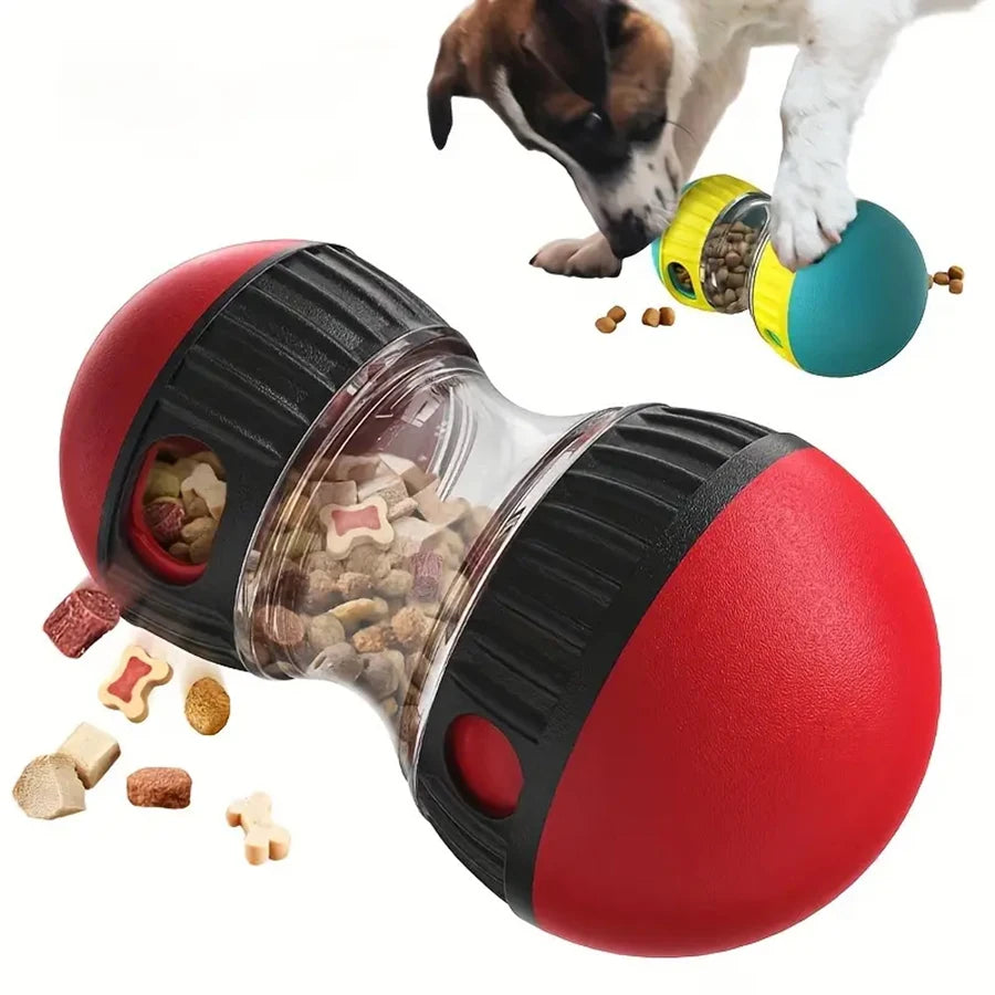 Balle distributrice de friandises pour chien, jouet d'entraînement à l'alimentation lente, distributeur de friandises pour animaux de compagnie, machine d'alimentation lente